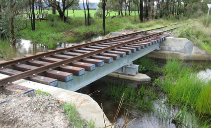 3km_bridge_0267 3km bridge at Hotham Valley Railway following heavy rains at the end of May.